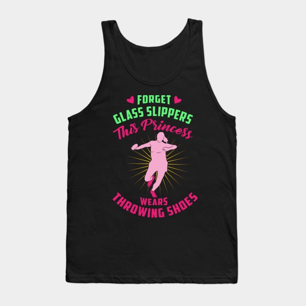 Forget Glass Slippers This Princess Wears Throwing Shoes Tank Top by Shirtbubble